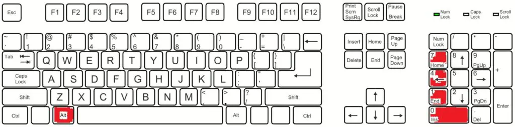 Jak napsat anglické dvojité uvozovky (“) na klávesnici přes Alt + 0147