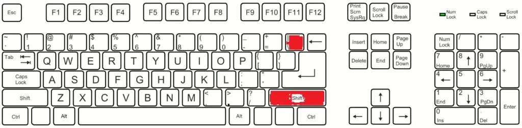 Jak napsat strojopisný apostrof (') přes pravý Shift + \