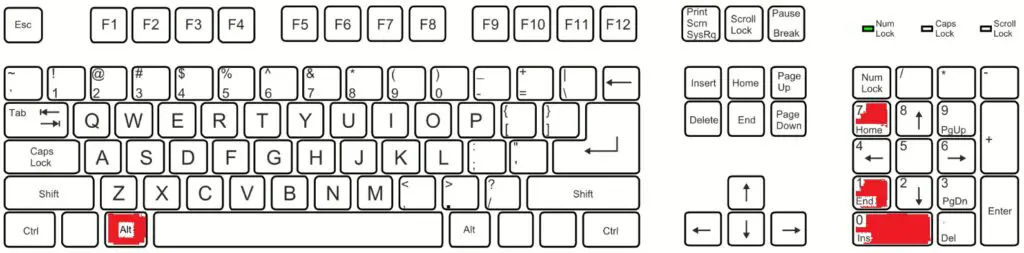 Jak napsat boční dvojité uzavřené uvozovky («) na klávesnici přes Alt + 0171