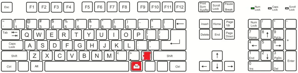Jak napsat hvězdičku (*) na klávesnici přes Alt + spojovník (-)