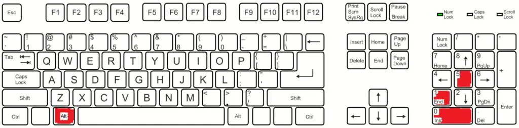 Jak napsat krátkou pomlčku (–) na české klávesnici přes levý Alt + 0150